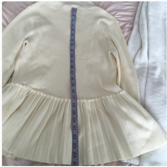 Ted Baker lislie Peplum Ivory/White Sweater - TB  4 - Picture 10 of 15